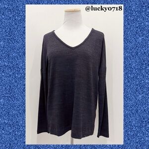 Rag & Bone Navy V-Neck Long Sleeve Top Sz S